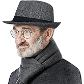 Men Felt Fedora Hat Manhattan Structured Trilby Cap 20s Gangster Gatsby Hat Short Brim Panama Jazz Cap