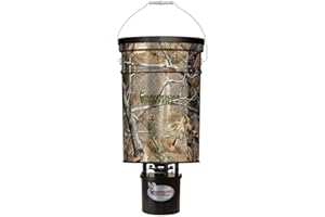 AMERICAN HUNTER 50 LB Hanging Feeder Hunting Durable Lightweight Camo Metal Game Feeder with Automatic Delivery System with XD-Pro Kit