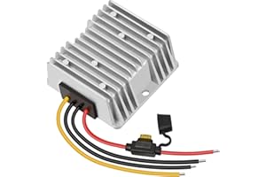 KLNUOXJ 20A 240W DC-DC 24V 36V 48V Step Down to DC 12V Converter Golf Cart Voltage Reducer Regulator Waterproof Transformer with Fuse