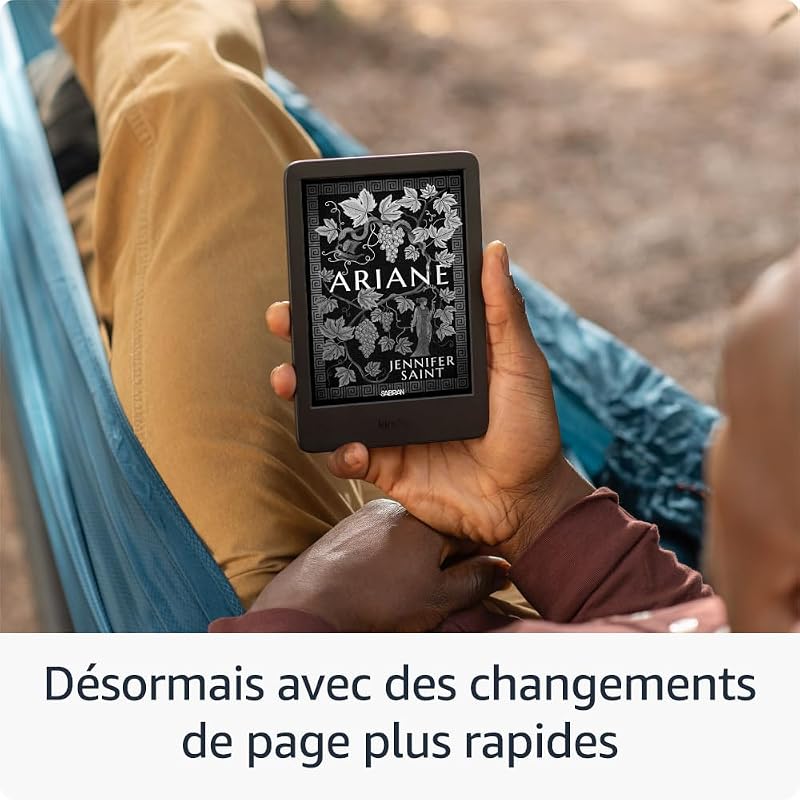 Kindle 16 Go (modèle 2024) : léger et compact, avec changements de page rapides et contraste élevé - Sans publicités - Noir