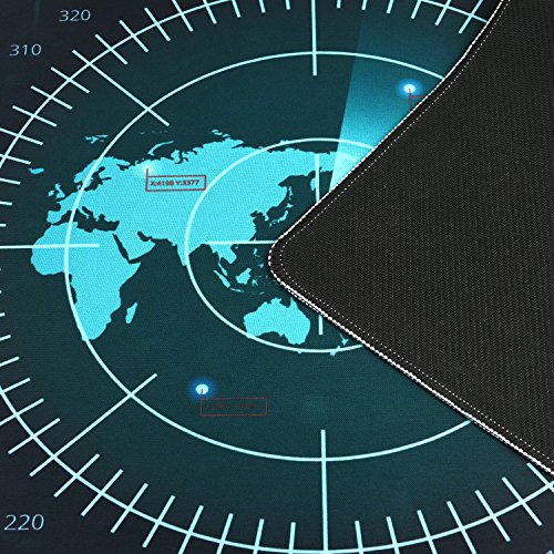 Goldwheat Neoprene Mouse Pad Large Gaming Mouse Pad Mat Extended Office Desk Keyboard Mat with Non-Slip Rubber Base Stitched Edge-35.4"x 15.7" - Thumbnail 4