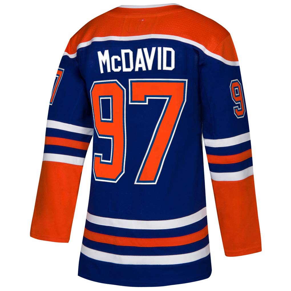 FloeUenty Mens'_Connor_McDavid_97_Royal Jerseys Fans Game Jersey