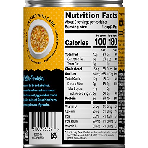 Campbell's Well Yes! Chicken Noodle Soup, 16.2 oz. Can