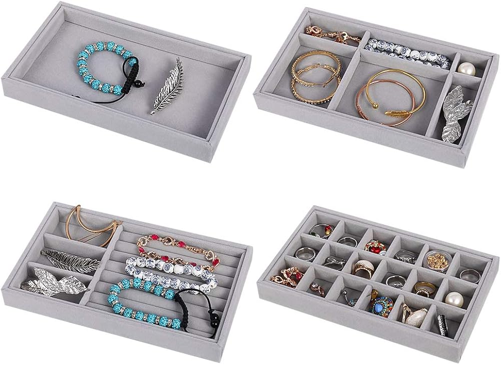 iufvbgxdh 4pcs Jewelry Trays Organizer - Image 4