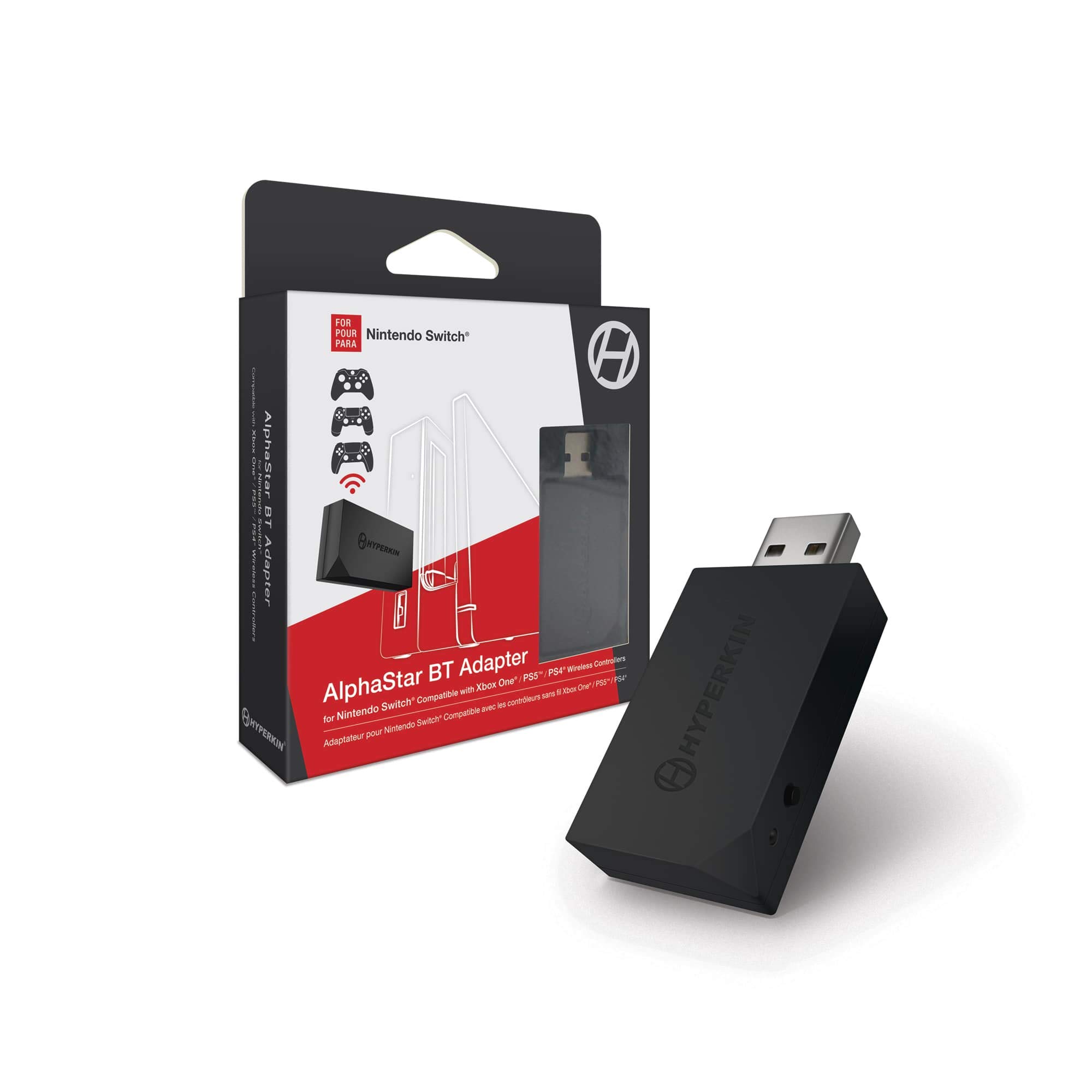 Photo 1 of Hyperkin "Alphastar" Adapter for Nintendo Switch Compatible with Xbox One/PS4 Wireless Controllers - Nintendo Switch