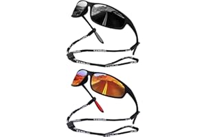 FIMOSON Sports Sunglasses Men Polarized Sunglasses for Men and Women, Retro Sun Glasses Driving Fishing UV400 Protection