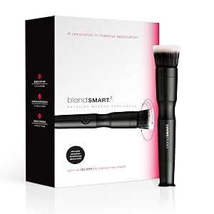 blendSMART2: Powered Foundation Makeup Brush With Spin Head For Blending, Contouring and Airbrush Finish