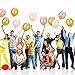 TecUnite 100 Pieces Latex Balloons for Party Decoration Supplies, 3 Colors, Rose Gold, Champagne Gold and Gold