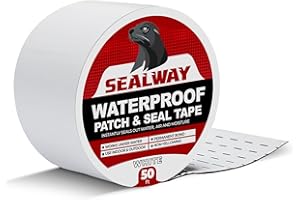 SEALWAY White RV Roof Sealant Tape, 2" x 50' Waterproof Repair Seal Tape – Extra Thick, UV-Resistant, Weatherproof Patch for Permanent Leak Sealing on RVs, Trailers, and Mobile Homes