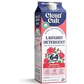 Cleancult Ultra Concentrated Liquid Laundry Detergent, 64 loads (32 oz), Long Lasting Scent, 90% Less Plastic, No Harsh Chemicals, Rose Petal, Defeats Stains &amp; Odors, HE/Standard Compatible