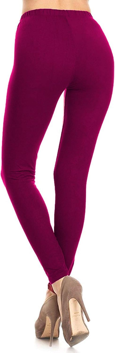 Leggings Depot Extra Plus Ultra Buttery Soft Basic Solid Leggings at  Women’s Clothing store