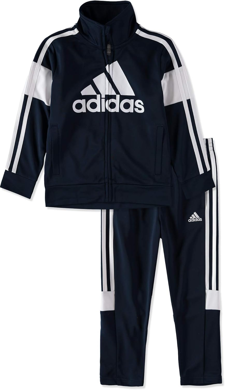 adidas Boys' Tricot Jacket & Pant Clothing Set: Clothing
