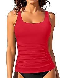 Aqua Eve Tankini Tops for Women Swimwear Top Only