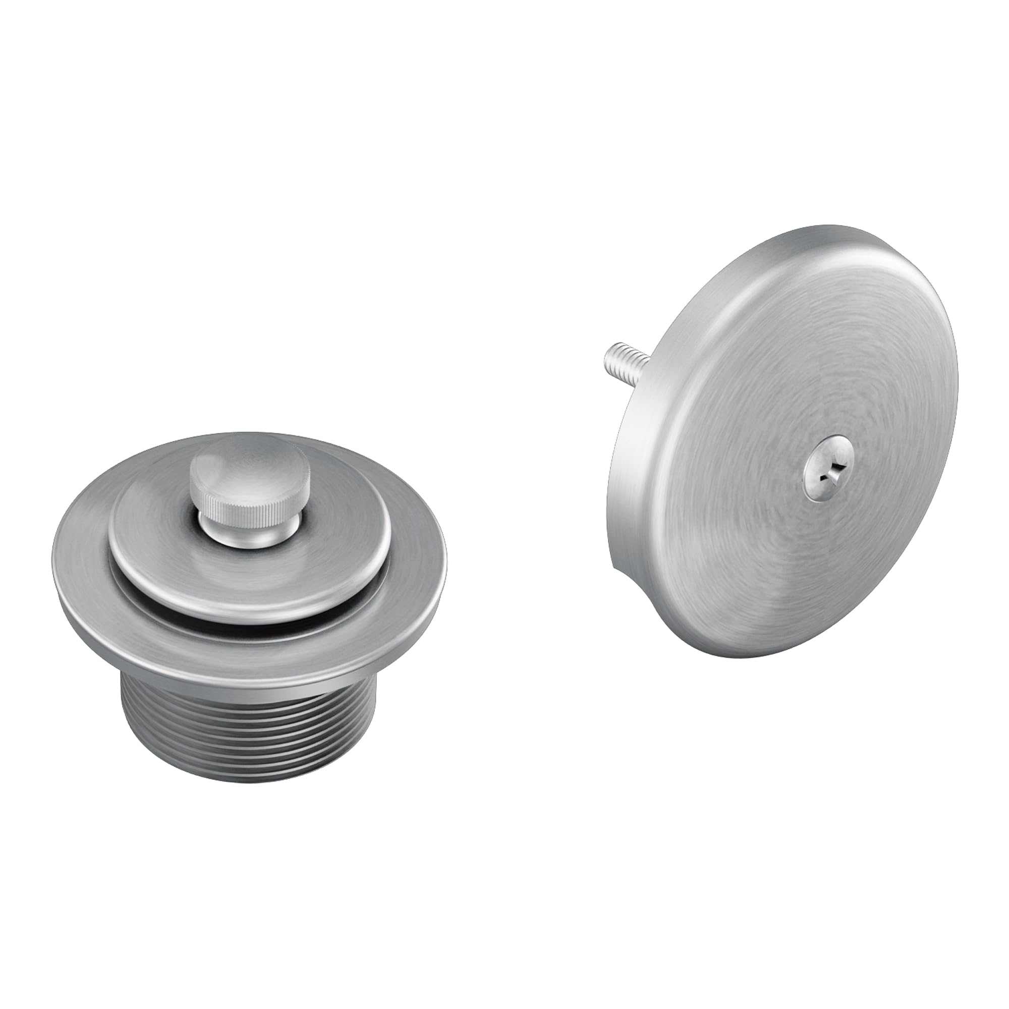 Moen T90331AN Tub Drain Kit with Push-N-Lock Drain Assembly, Antique Nickel