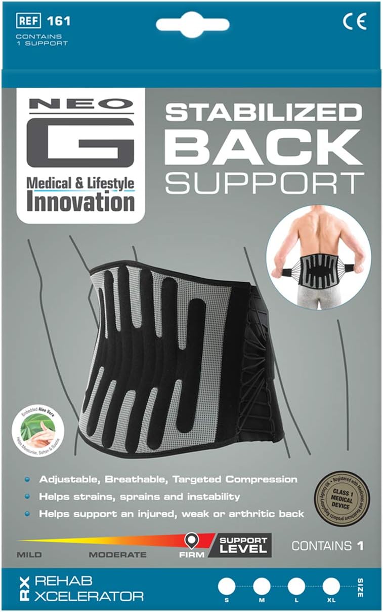 Neo-G Back Support RX Stabilized with Power Straps and Adjustable Lacing System - Image 3