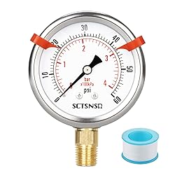 SCTSNSR 0 to 60 Psi Pressure Gauge, Glycerin Liquid