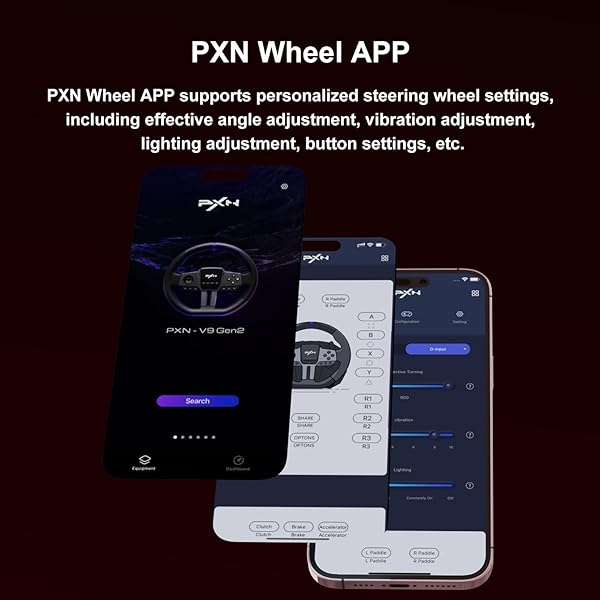 PXN – V9 GEN2 RACING WHEEL – 270&900° CAR SIM STEERING WHEEL, 3 PEDALS, H SHIFTER, APP SUPPORT, VIBRATION FEEDBACK – GAMING STEERING WHEEL FOR PC, PS4, XBOX ONE, XBOX SERIES X/S
