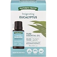 Nature's Truth Essential Oil, 100% Pure Eucalyptus Oil, Pure and Plant-Based, Massage Oil, Aromatherapy or For Bath/Shower, 1