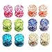 Zysta Women Mens Earring Studs Set Vibrant Bright Colorful Stainless Steel 16G Piercing Fake Ear Gauge Tunnel Plugs Barbell Screw Stud