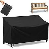 SXAOZYRS Outdoor Bench Cover Waterproof 2 Seater Patio Bench Cover Outdoor Patio Furniture Garden Sofa Chair Cover, Fit for 2-Seater Seating Metal & Hardwood Patio Garden Bench, 53L x 26W x 35H inche