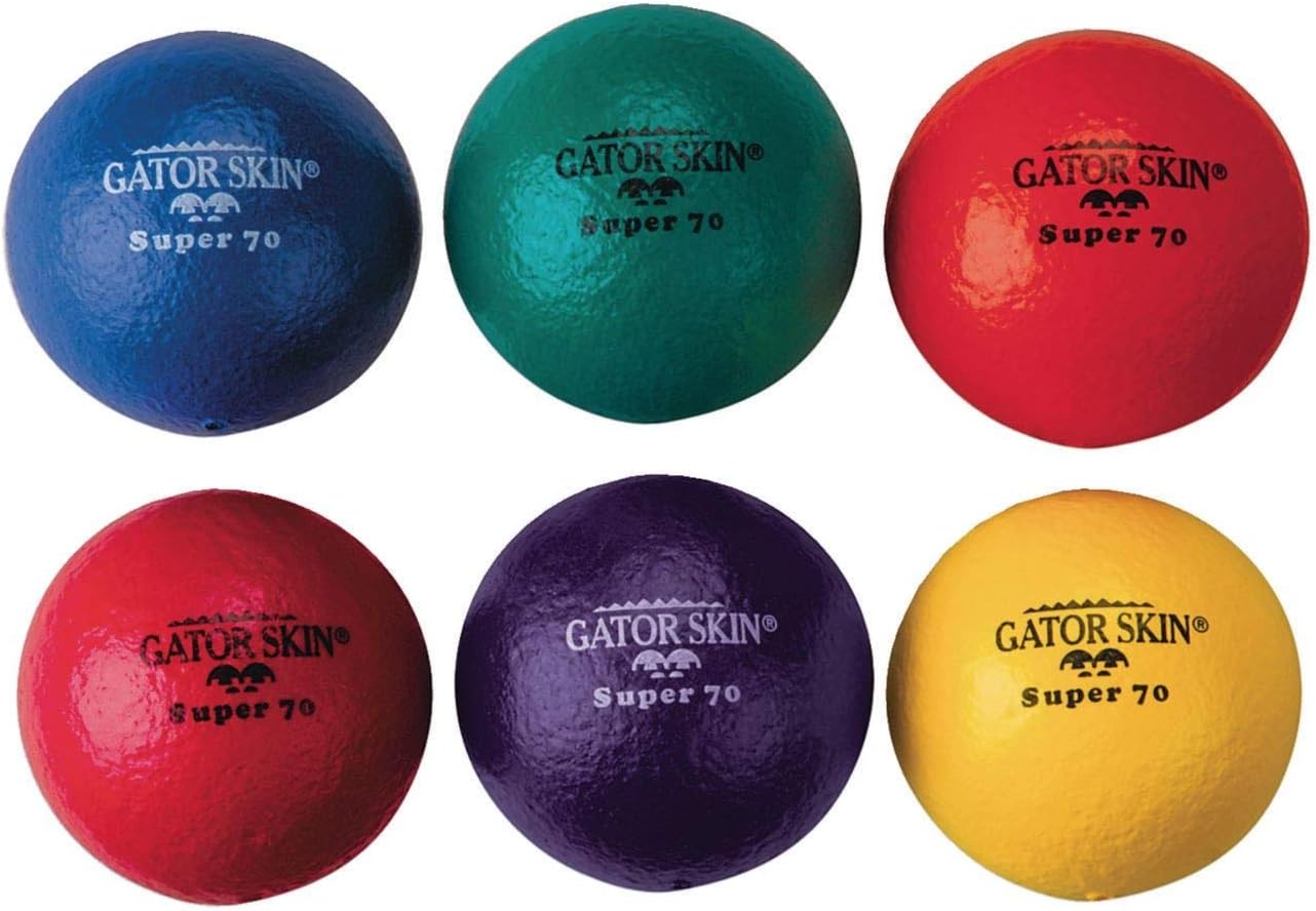 Set of 6 S&S Worldwide Gator Skin Super 70 Ball Leisure Sports & Game