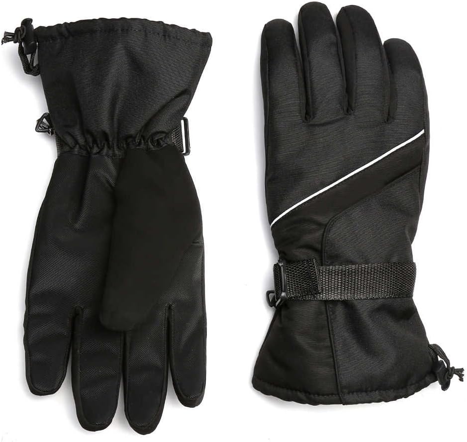 MPHABON Ski Gloves Mens Winter Gloves Waterproof Windproof Outdoor Snowboard Warm Gloves Womens Gloves