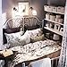 Ikea Leirvik Bed Frame White Queen Size Iron Metal Country Style