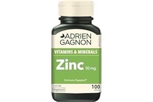 Adrien Gagnon - Zinc 50mg, Immune System Support, 100 Tablets