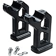 POWER JAMES 5.0 inch Tall Matte Black 1.5" Handlebar Risers for Harley Davidson 2018-2024 Fat Bob 114 FXFB FXFB/S with 1 1/2 inch Clamping Area