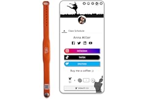 QRLynk Silicone NFC/QR Code Networking Wristband: Your Digital Business Card & Bio Link - No App/Subscription Needed