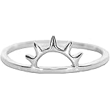 Pura Vida Sunset Silver Plated Ring Half Sun Sterling Silver  Band Sizes 5-9