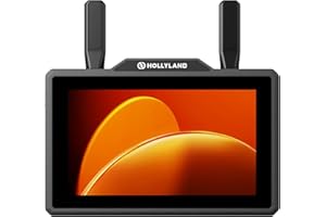 Hollyland Pyro 5 Wireless Video Transmitter & Receiver & 5.5 inch Camera Field Monitor HDMI & SDI 1300ft Range, 60ms Latency Auto Dual-Band Hopping with Waveform, LUTs, Recording, Vector Scope