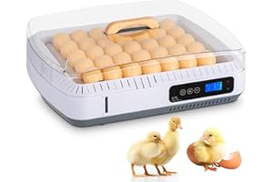 ANTSKU 35 Egg Incubators for Hatching Eggs, Chicken Egg Incubator with Automatic Egg Turning and Temperature, Humidity Control, Water Alarm, Egg Hatcher Incubator for Chickens, Ducks, Geese, Birds and Quail