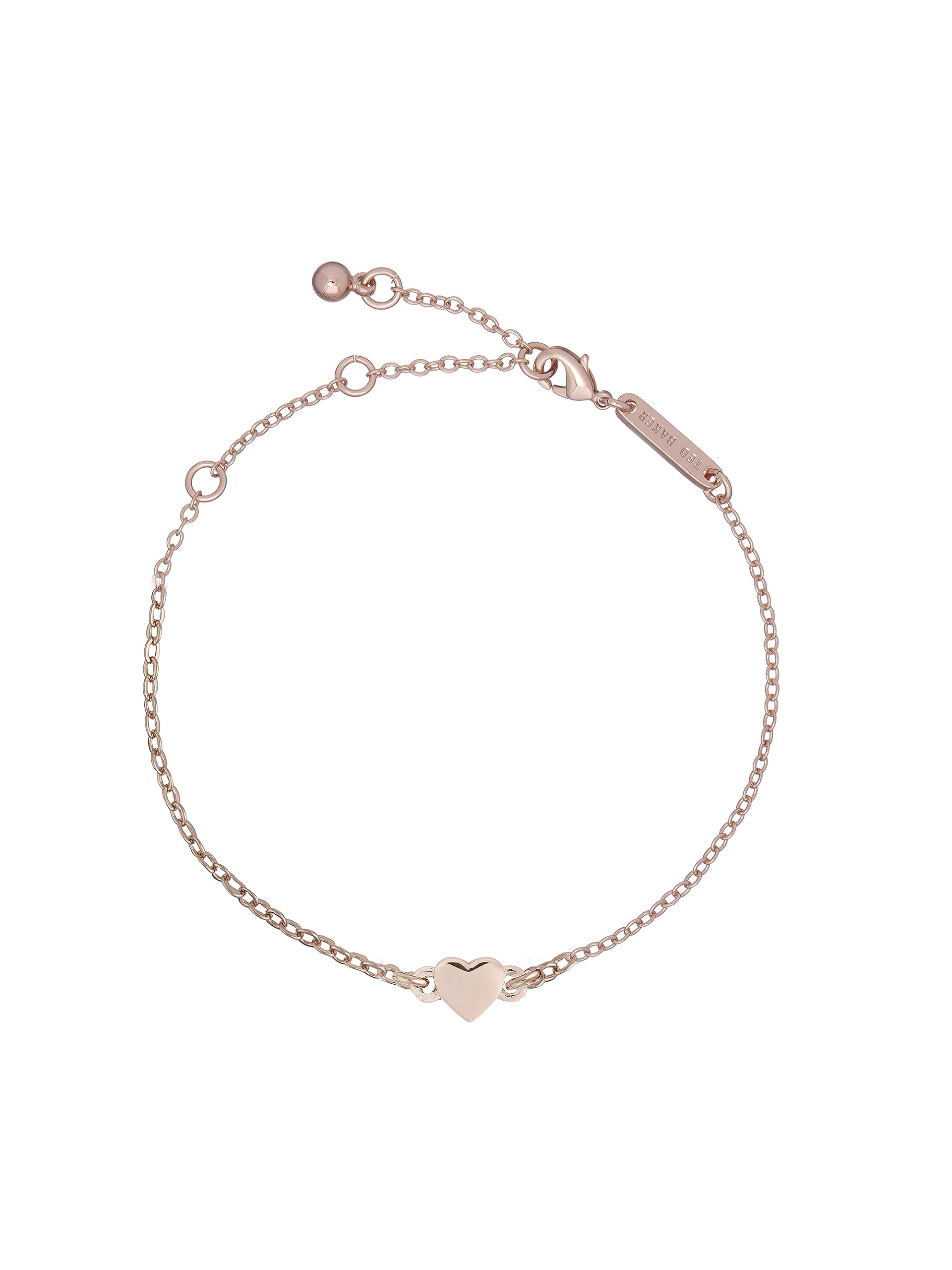Ted Baker Harsa Tiny Heart Bracelet For Women (Rose Gold)
