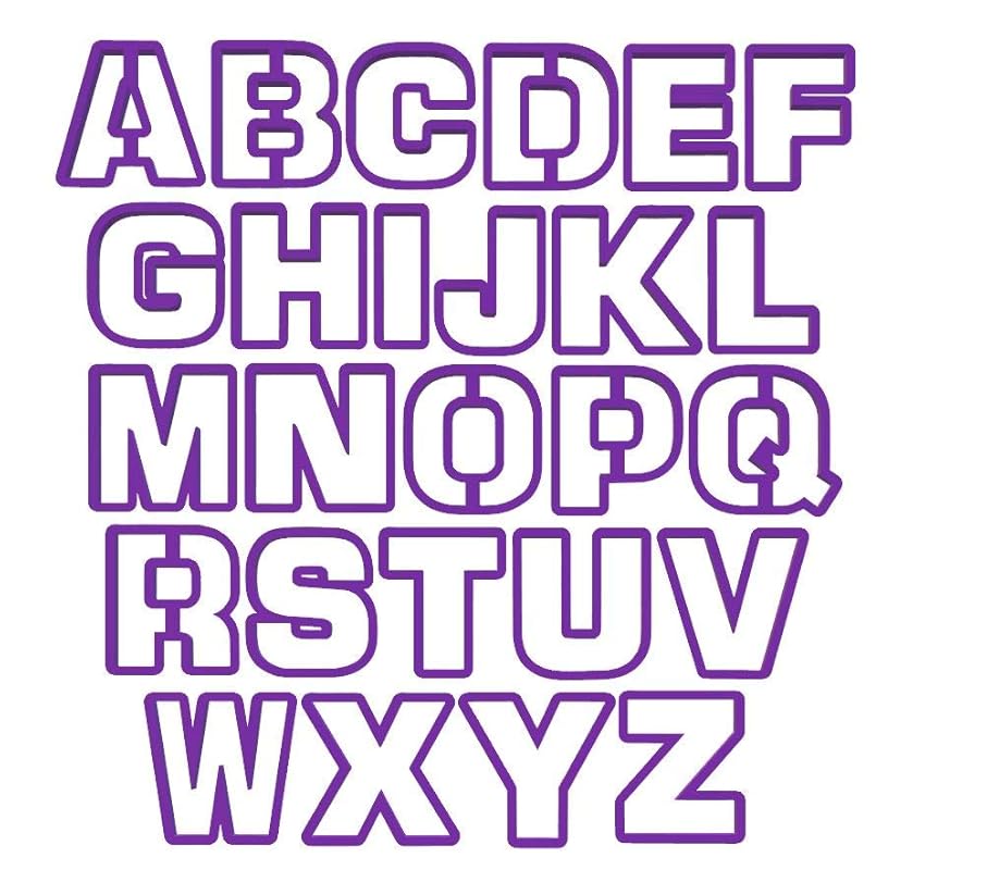 Amazon Alphabet Cookie Cutters Set Letter Cookie Cutters Word 