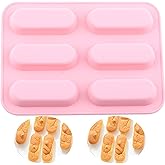 EPYHREHM 6 Cavity Granola Bar Silicone Chocolate Molds For Energy Bars
