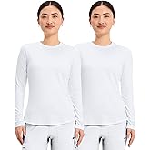 Cherokee Underscrub Long Sleeve Women’s Knit Tee Nursing Underscrubs Crew Neck Layering Top for Women - CK773