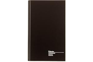 Blueline Account Book, Perfect Binding, 3 Columns with Description, 200 Pages, 12-1/2" x 7-5/8", Black (A790200.03)