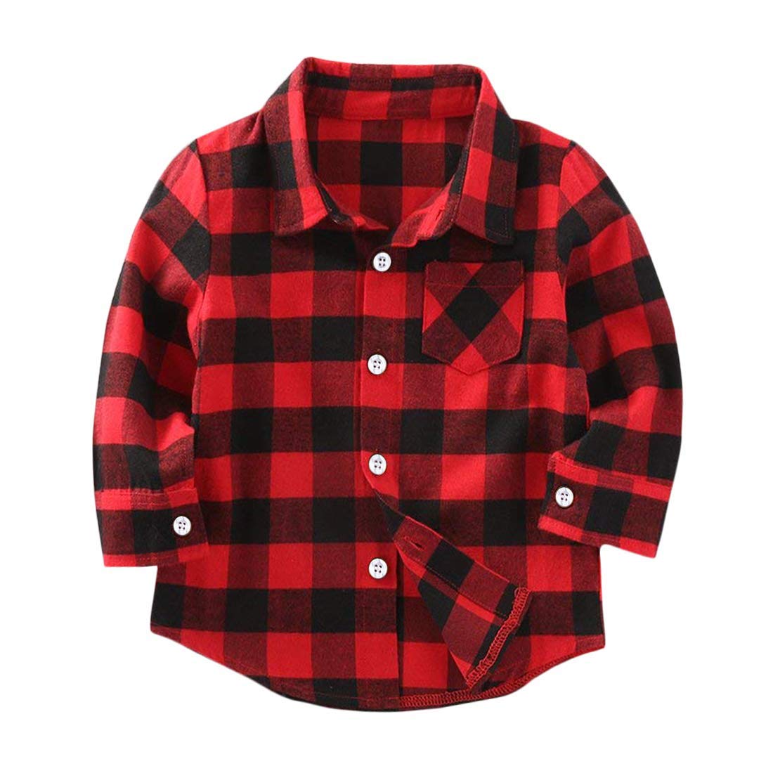 Red Plaid Infant Boy Plaid Shirt Mamamikids Little Boys Girls Baby