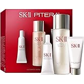 SK-II Ultimate Aura Skincare Kit - Radiance-Boosting Skincare Gift Set with Travel & Full Size Products - Kit Includes Full Size Facial Treatment Essence, Mini Cleanser & Mini Essence Serum (3 Count)