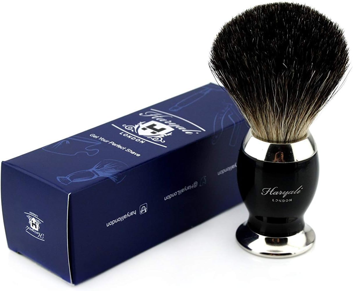Haryali London Shaving Brush - Pure Badger Hair Shaving Brush - Luxury Shaving Brush for Men - Exfoliating Natural Bristles - Image 3
