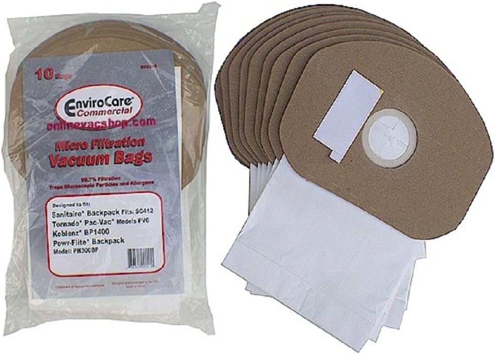 Eureka Sanitaire/ Tornado/ Koblenz, Powr-flite Vacuum Cleaner Bags 10 Pk # Ecc340