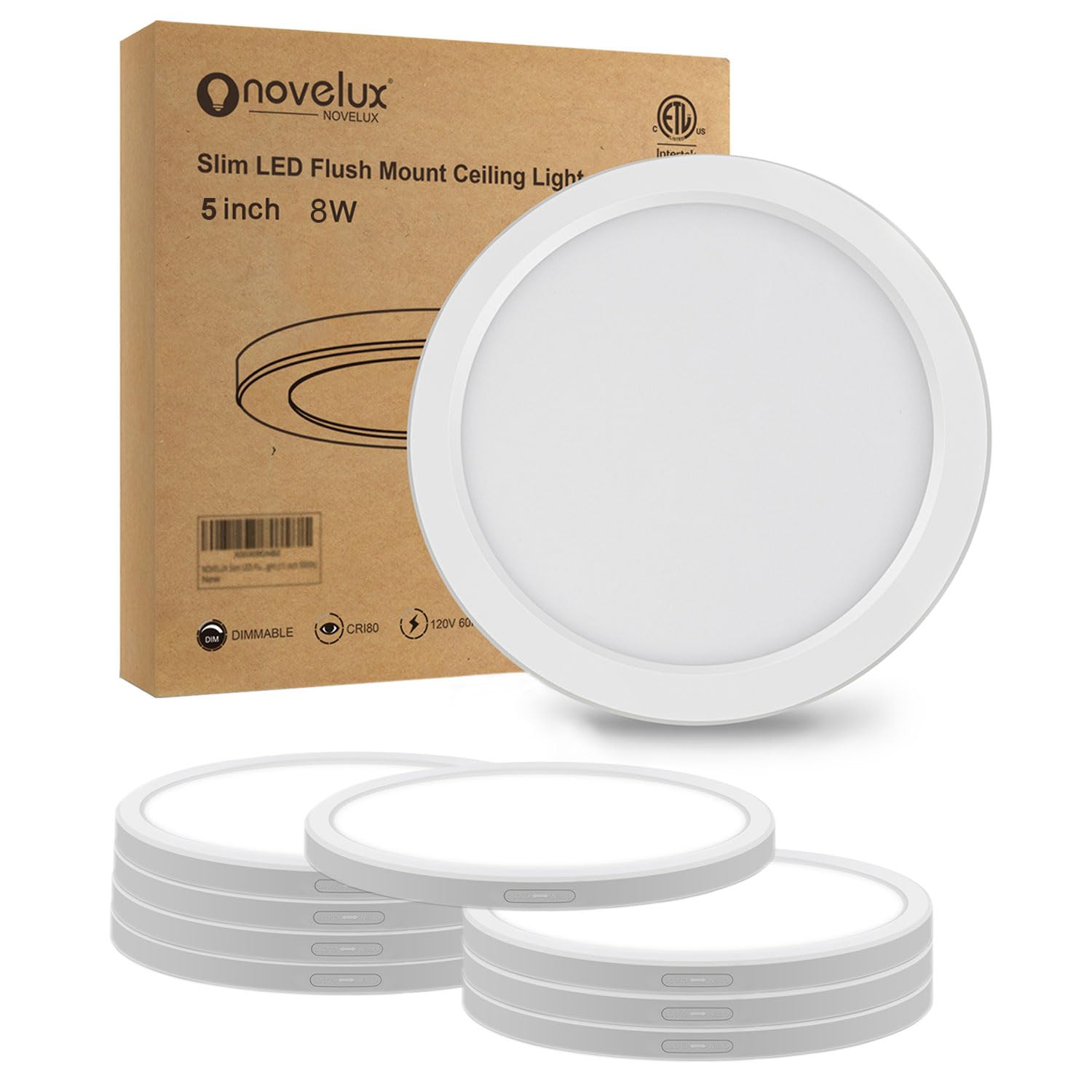NOVELUX 5.4 inch Flush Mount LED Ceiling Light