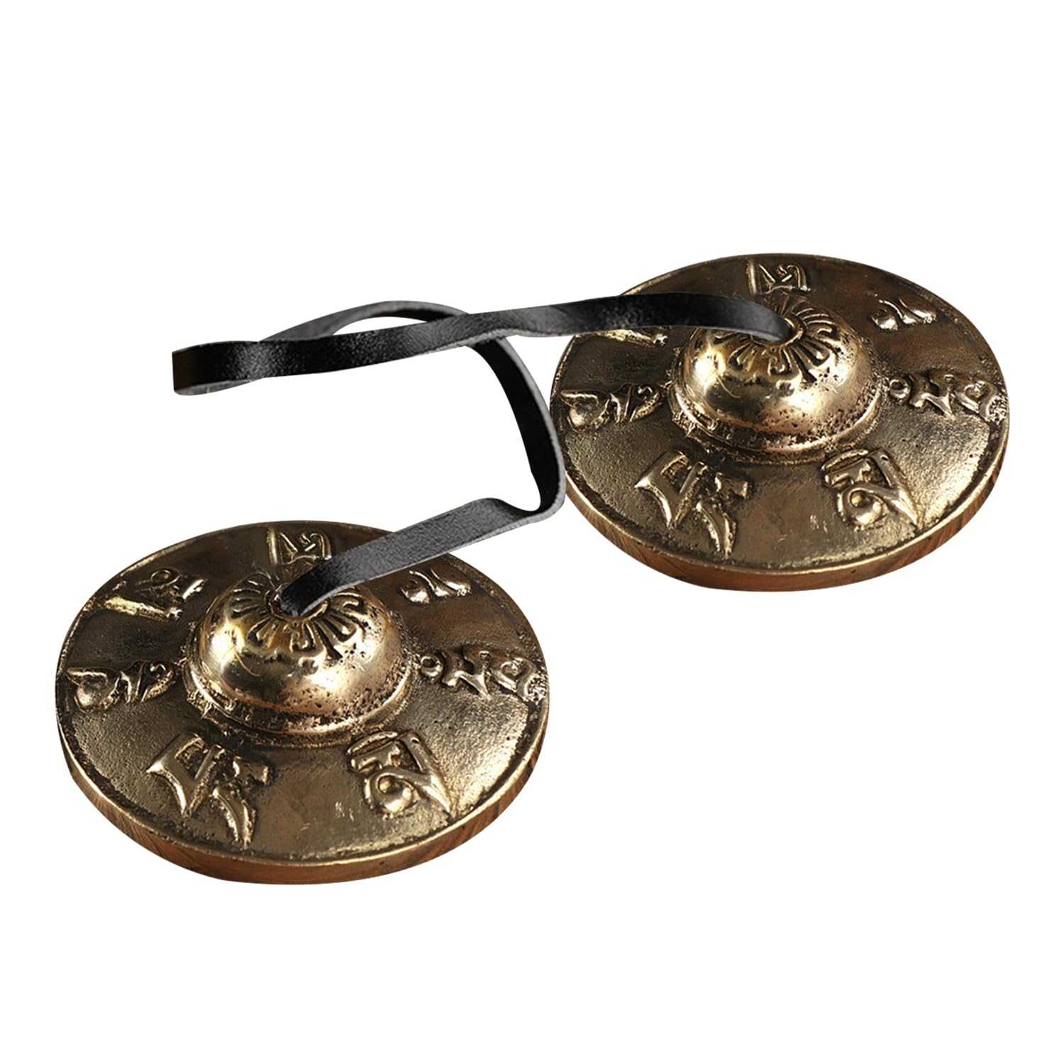 Bohue Tibetan Tingsha Cymbals Bells Meditation Chime Buddhist Meditation Yoga Bell with Buddhist Symbols for Healing and Mindfulness Spiritual Gifts