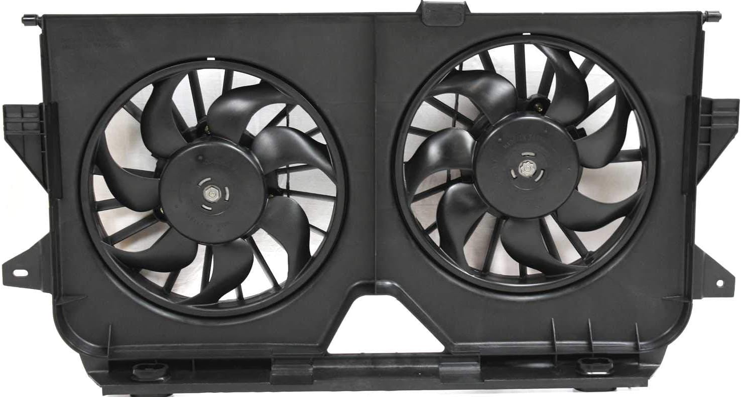 Radiator Fan Assembly for Dodge Caravan/Grand Dodge Caravan/Chrysler Town and Country 05-07 Dual