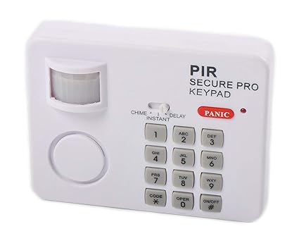 JEEJEX PIR Wireless Motion Sensor Alarm with Security Keypad for Home, Office, Door, Garage, Shed