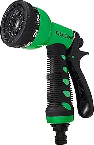 Garden Hose Nozzle Heavy Duty, High Pressure. Water Hose Nozzle Sprayer, Gun, Head. Spray Nozzle for Garden Hose, 9 Adjustable Watering Patterns, Nozzles for Garden, Lawn, Car Wash