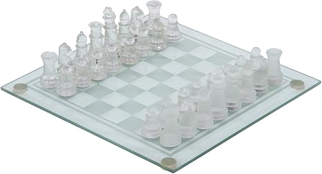 Adishwar Glass Chess Set - Medium