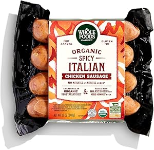 Whole Foods Market Organic Spicy Italian Chicken Sausage, 12 OZ