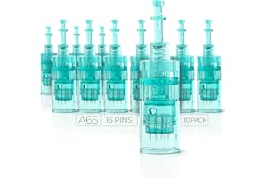 MODIX Dr. Pen Ultima A6S Replacement Cartridges - (10 Pack) - 16 Pins (0.25mm) Bayonet Slot - Disposable Replacement Parts